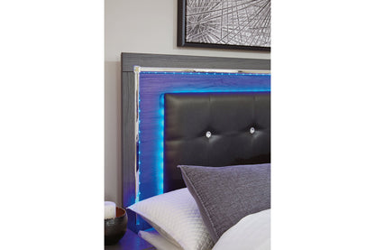 Lodanna Gray King Panel Bed from Ashley - Luna Furniture
