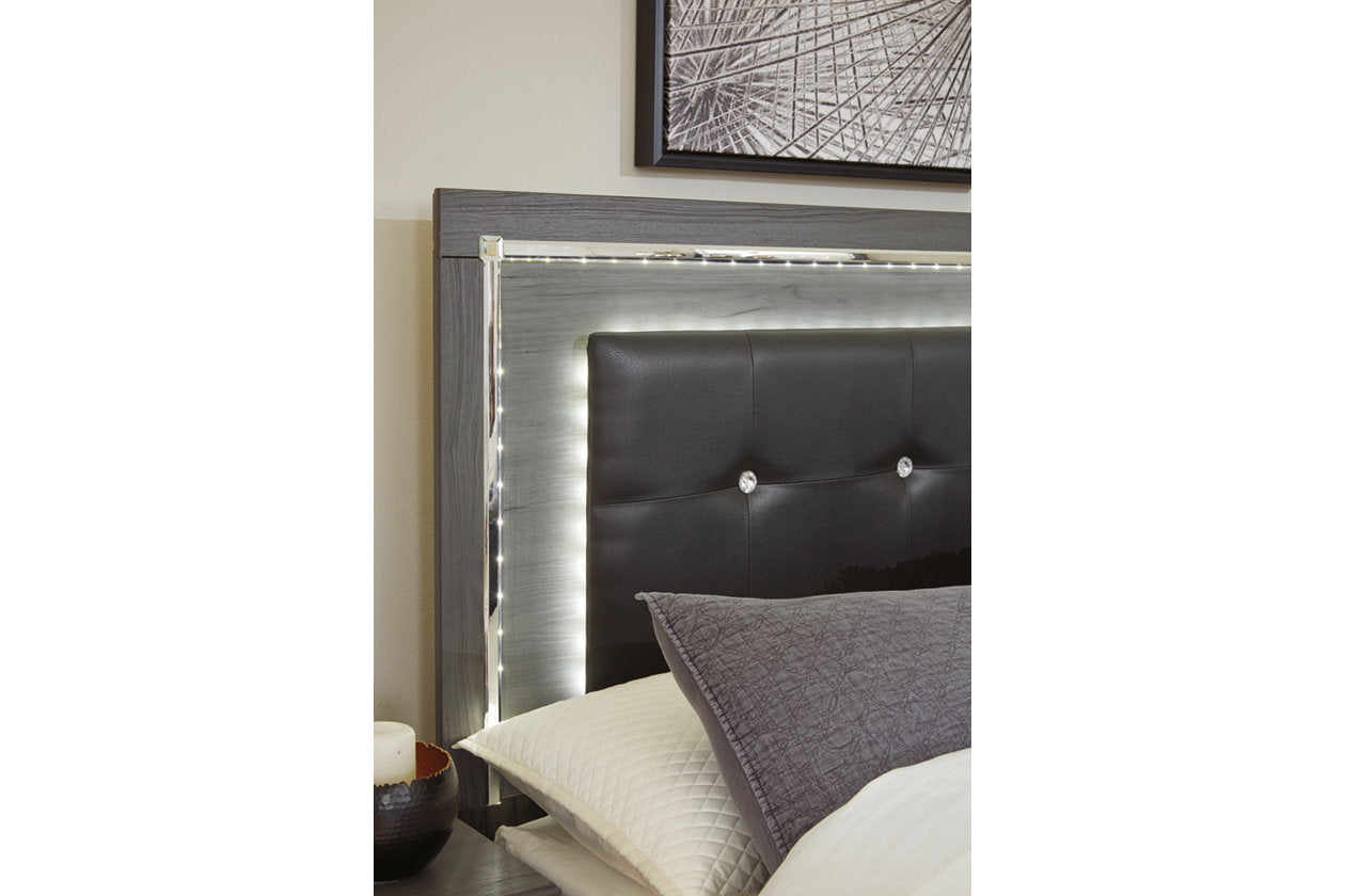 Lodanna Gray King Panel Bed from Ashley - Luna Furniture