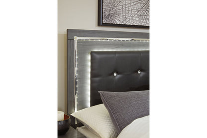 Lodanna Gray King Panel Bed from Ashley - Luna Furniture