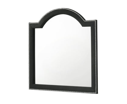 Cameo Black Upholstered Panel Bedroom Set from Crown Mark - Luna Furniture