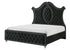 Cameo Black King Upholstered Panel Bed from Crown Mark - Luna Furniture