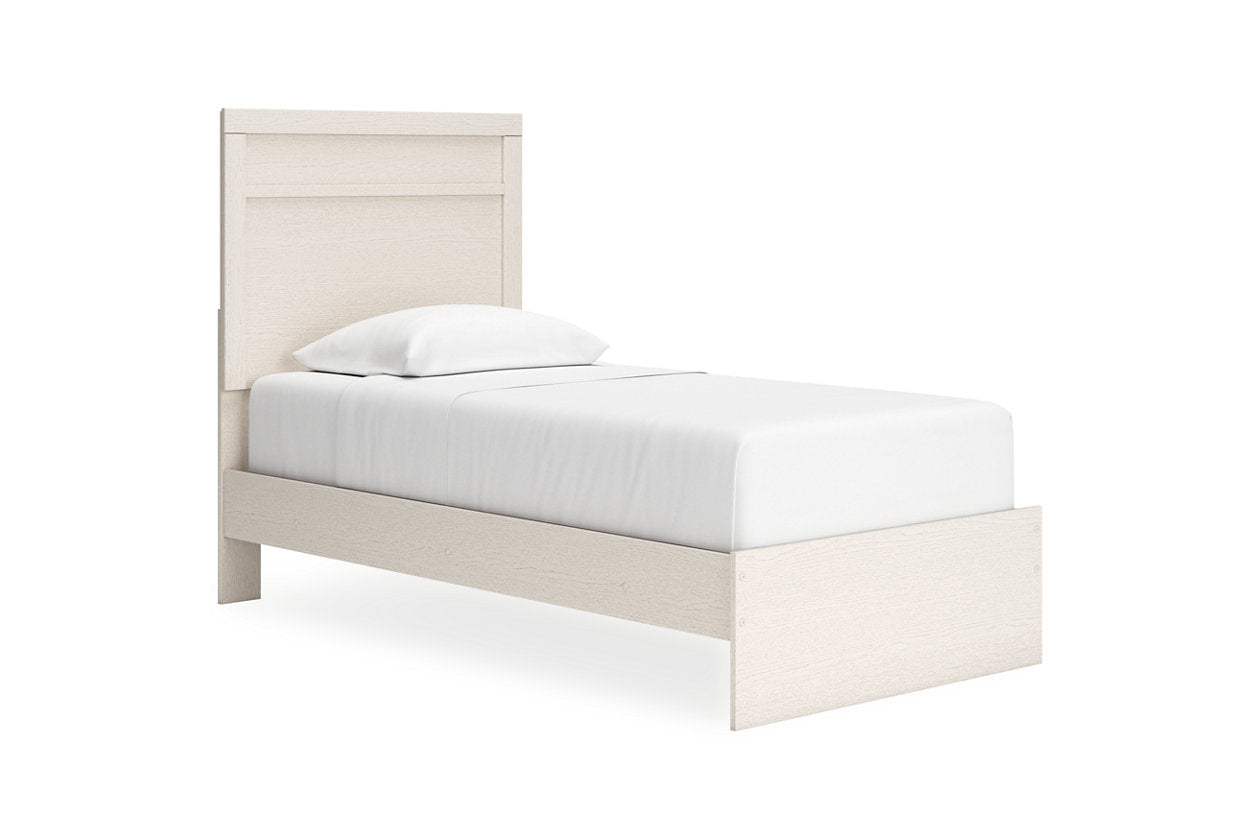 Stelsie White Twin Panel Bed -  Ashley - Luna Furniture