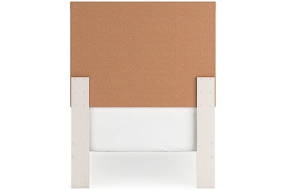 Stelsie White Twin Panel Bed -  Ashley - Luna Furniture