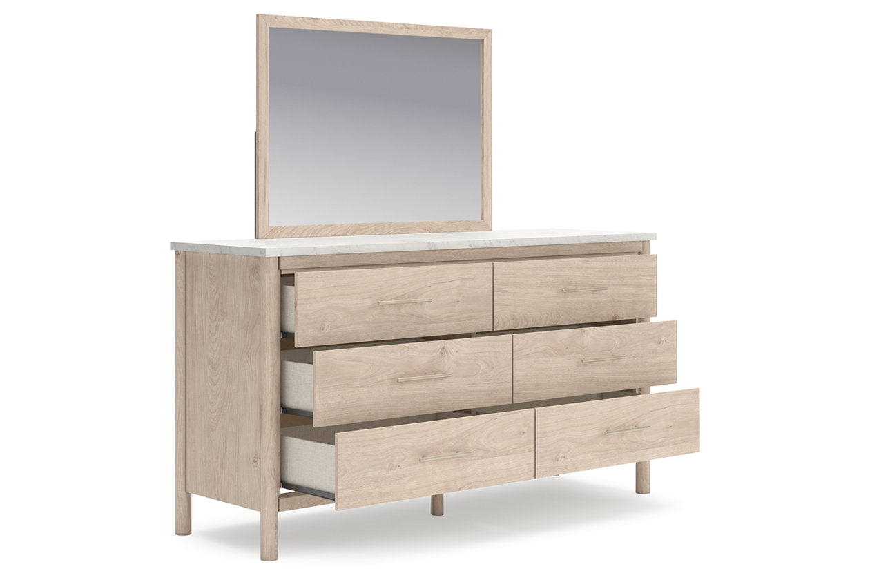 Cadmori Two-tone Dresser and Mirror -  Ashley - Luna Furniture