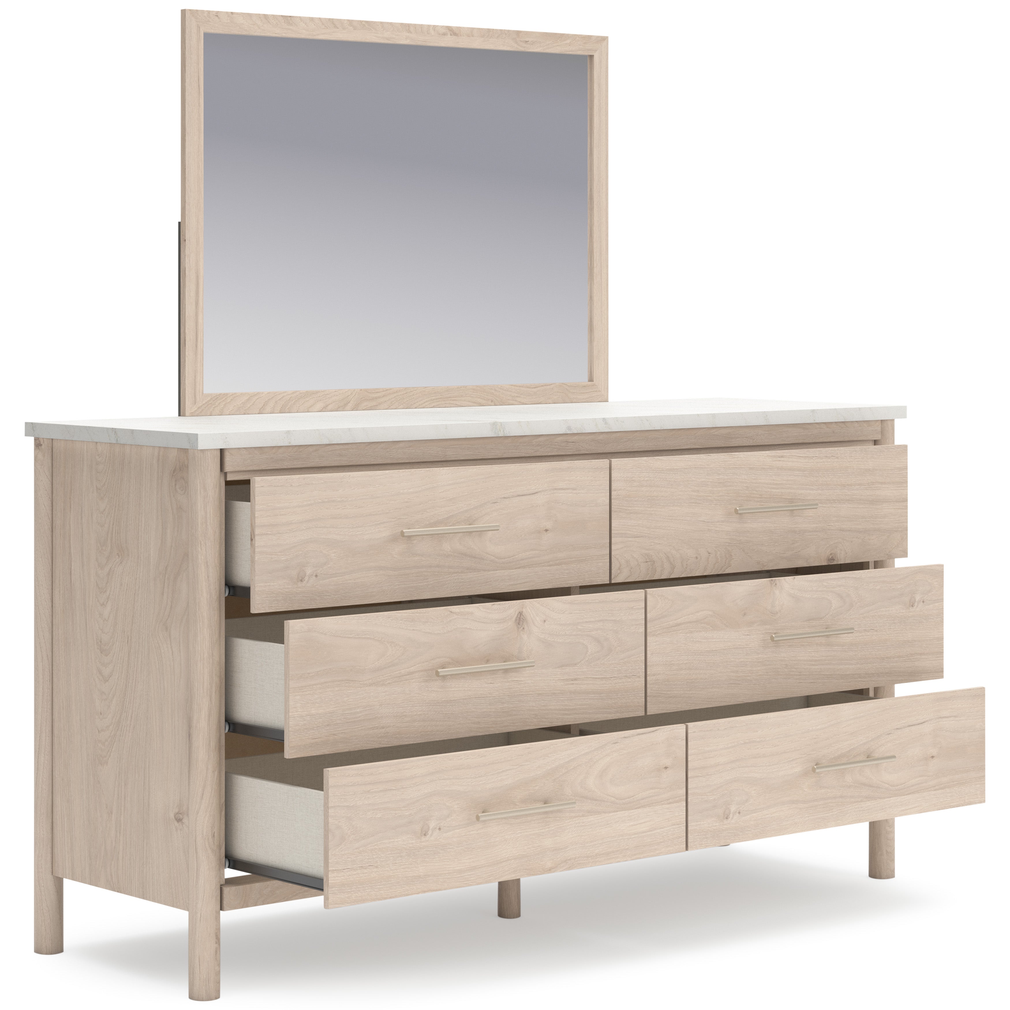 Cadmori Two-tone Upholstered Panel Bedroom Set from Ashley - Luna Furniture