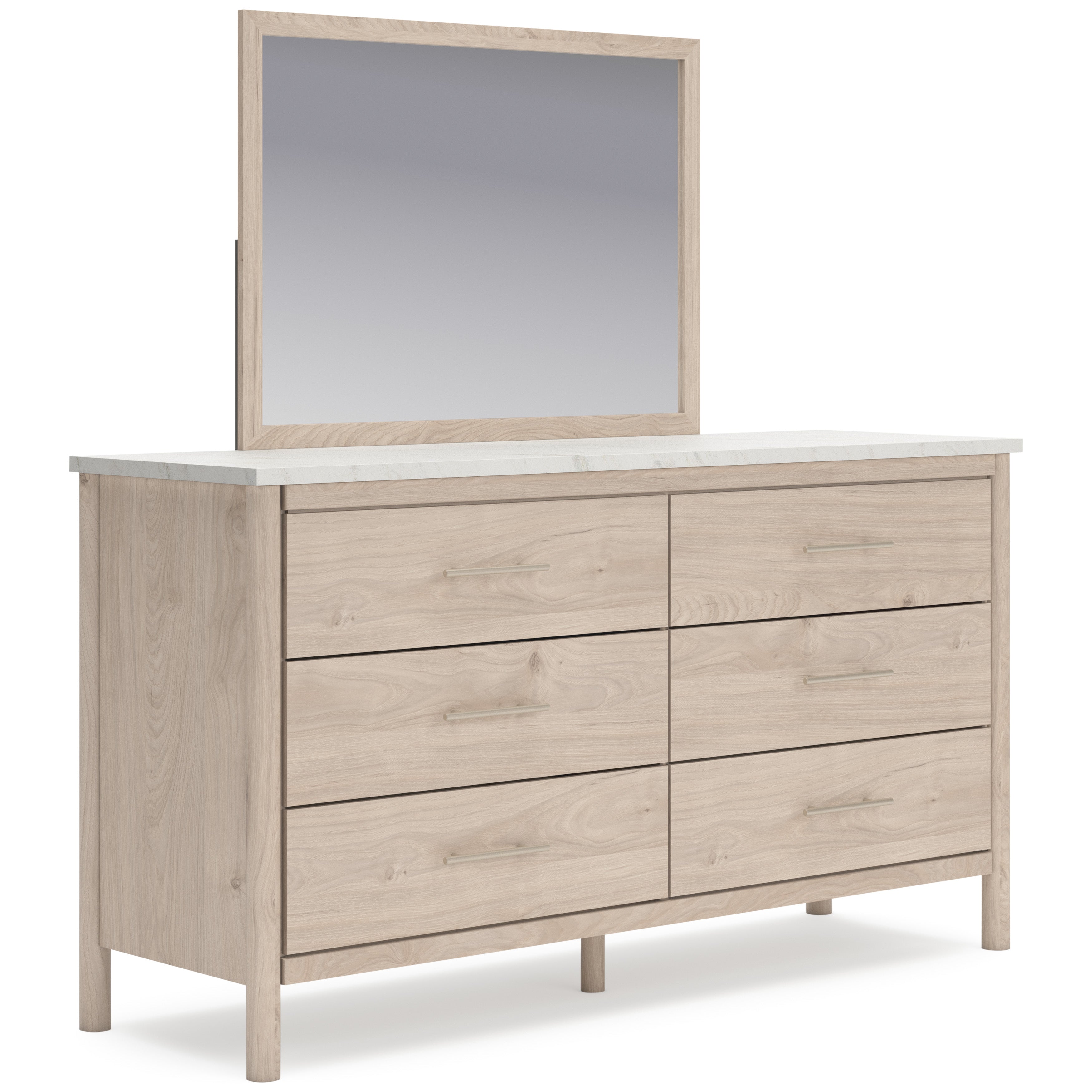 Cadmori Two-tone Upholstered Panel Bedroom Set from Ashley - Luna Furniture