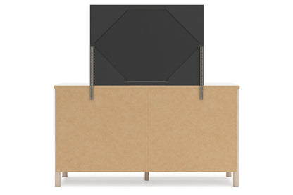 Cadmori Two-tone Dresser and Mirror -  Ashley - Luna Furniture