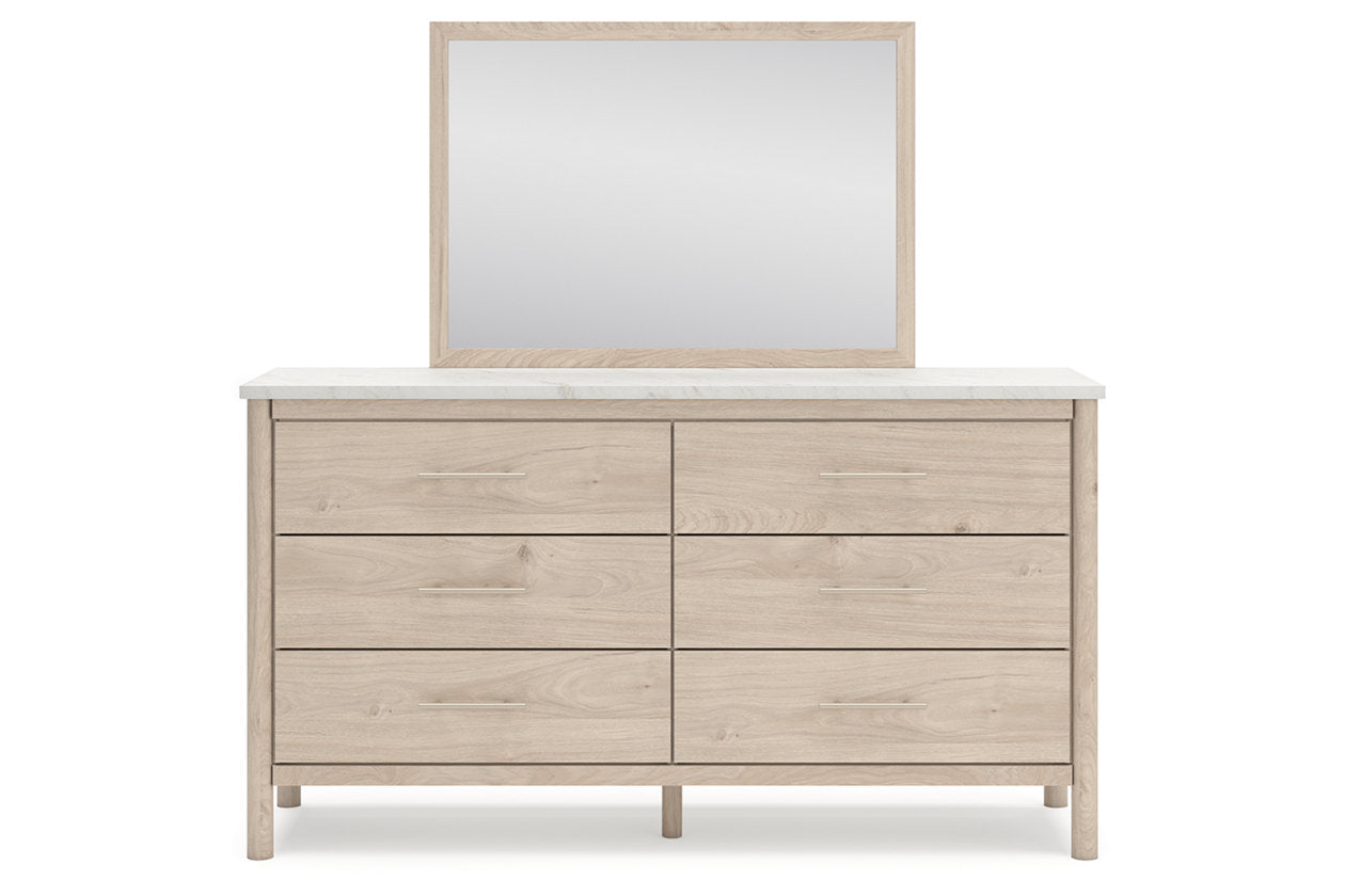 Cadmori Two-tone Dresser and Mirror -  Ashley - Luna Furniture