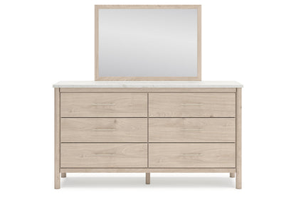 Cadmori Two-tone Dresser and Mirror -  Ashley - Luna Furniture