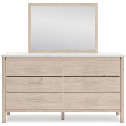Cadmori Two-tone Upholstered Panel Bedroom Set from Ashley - Luna Furniture