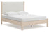 Cadmori Two-tone Queen Upholstered Platform Bed -  Ashley - Luna Furniture