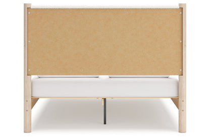 Cadmori Two-tone Queen Upholstered Platform Bed -  Ashley - Luna Furniture
