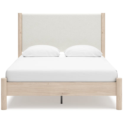 Cadmori Two-tone Upholstered Panel Bedroom Set from Ashley - Luna Furniture