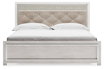 Altyra White King Platform Bed -  Ashley - Luna Furniture