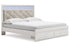 Altyra White King Upholstered Storage Bed from Ashley - Luna Furniture