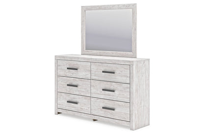 Cayboni Whitewash Dresser and Mirror -  Ashley - Luna Furniture