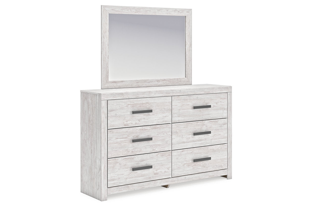 Cayboni Whitewash Dresser and Mirror -  Ashley - Luna Furniture
