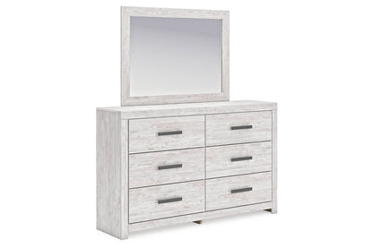 Cayboni Whitewash Dresser and Mirror -  Ashley - Luna Furniture