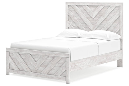 Cayboni Whitewash Full Panel Bed -  Ashley - Luna Furniture
