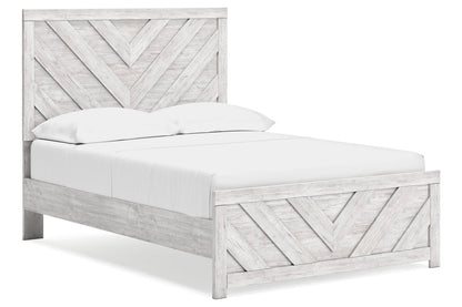 Cayboni Whitewash Full Panel Bed -  Ashley - Luna Furniture