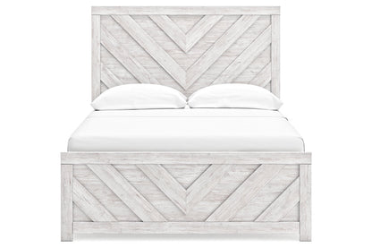 Cayboni Whitewash Full Panel Bed -  Ashley - Luna Furniture