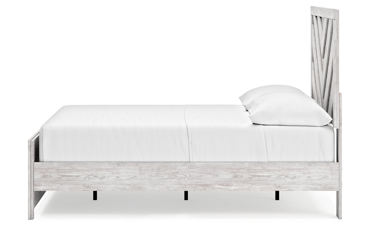 Cayboni Whitewash Full Panel Bed -  Ashley - Luna Furniture
