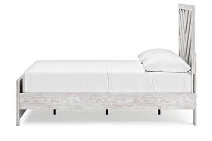 Cayboni Whitewash Full Panel Bed -  Ashley - Luna Furniture