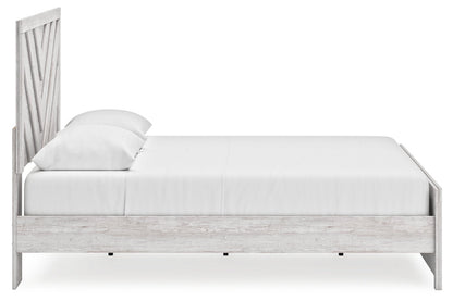 Cayboni Whitewash Queen Panel Bed -  Ashley - Luna Furniture