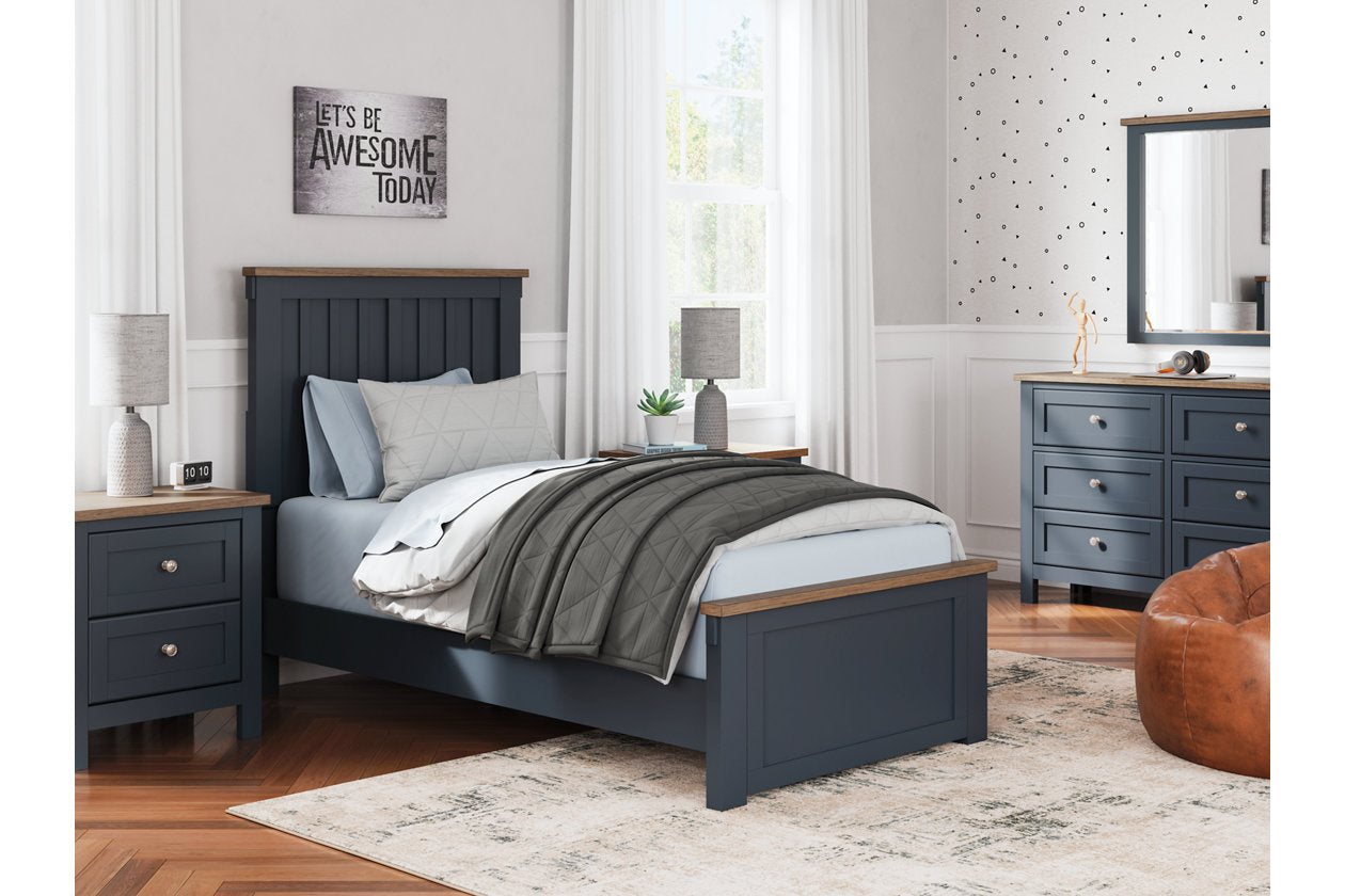 Landocken Brown/Blue Youth Panel Bedroom Set from Ashley - Luna Furniture