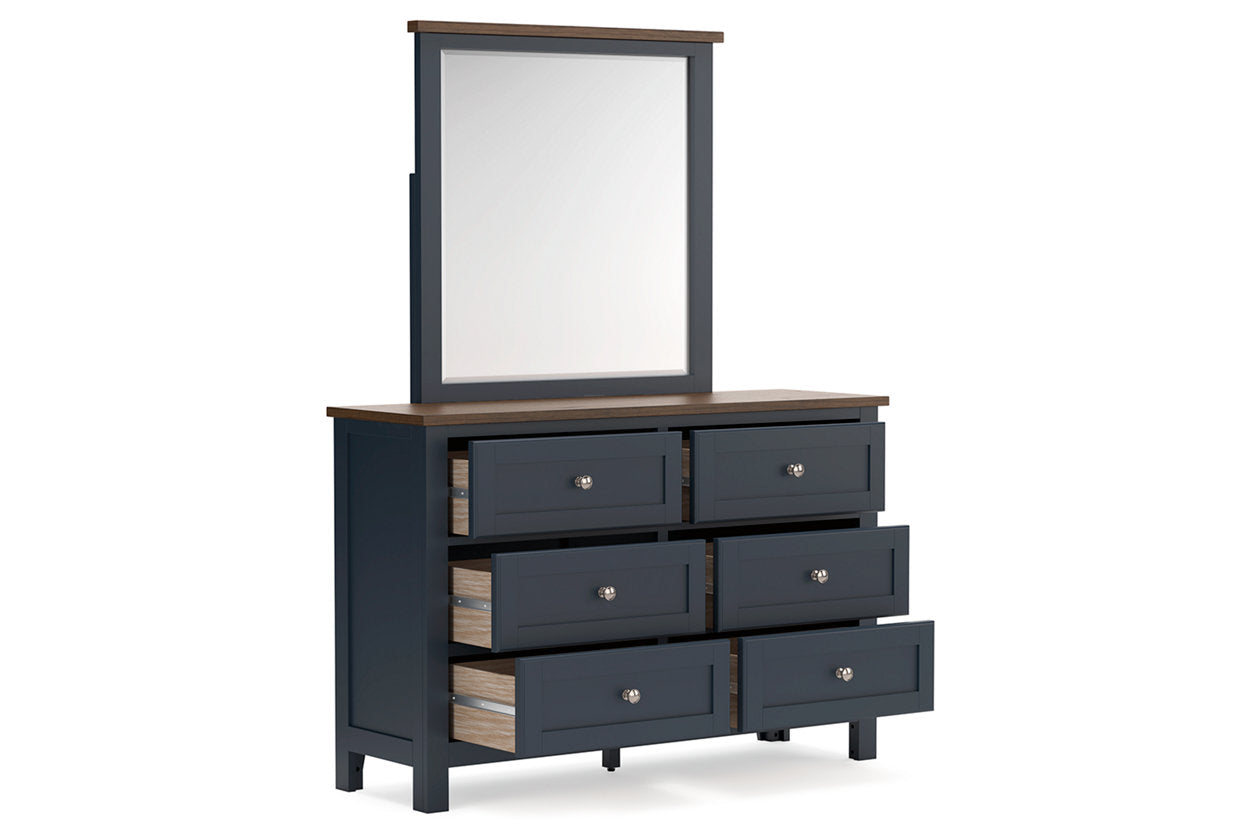 Landocken Brown/Blue Youth Panel Bedroom Set from Ashley - Luna Furniture