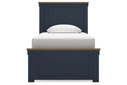 Landocken Brown/Blue Youth Panel Bedroom Set from Ashley - Luna Furniture