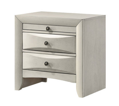Emily White Nightstand from Crown Mark - Luna Furniture