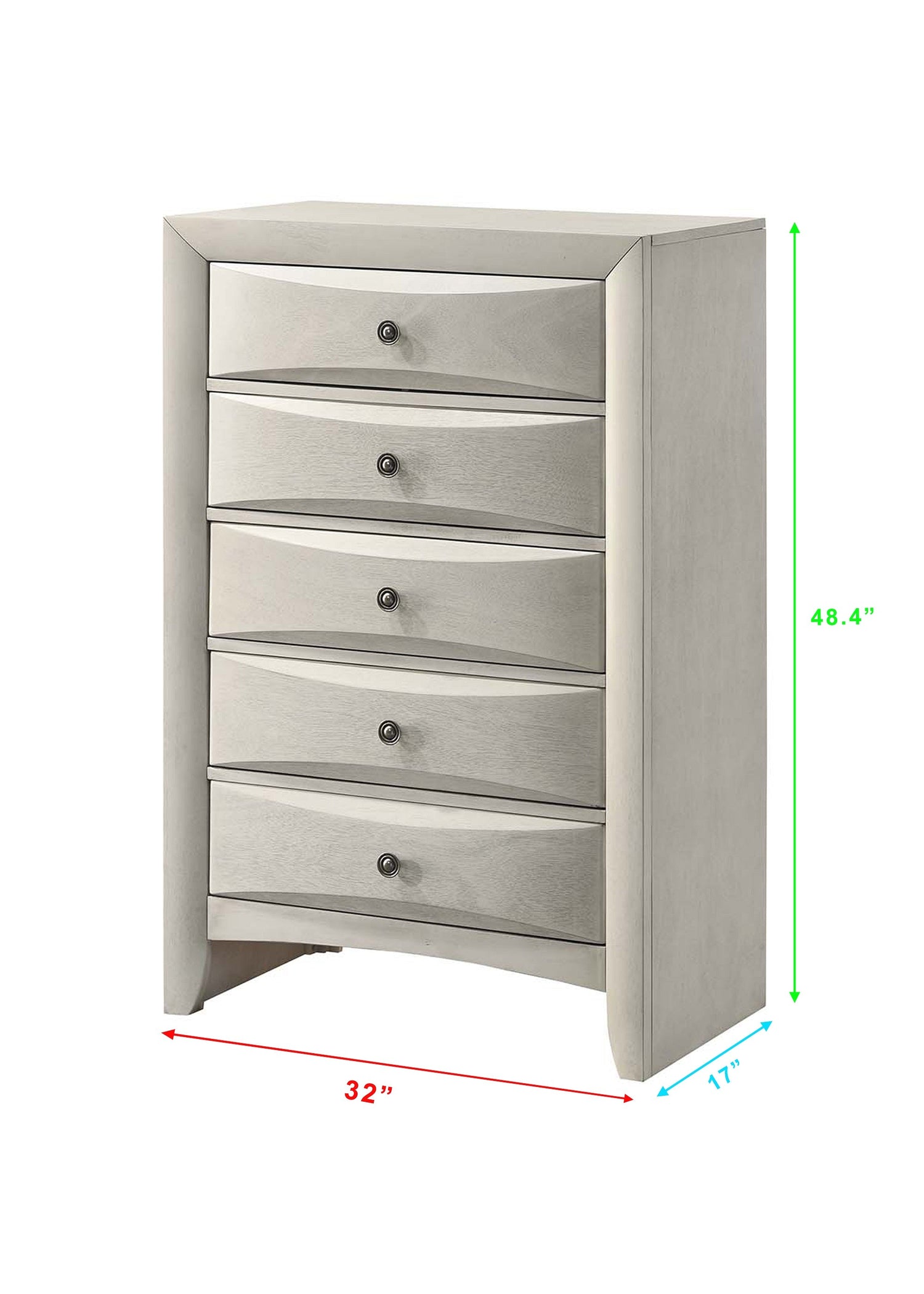 Emily White Chest from Crown Mark - Luna Furniture