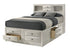 Emily White Queen Storage Platform Bed from Crown Mark - Luna Furniture