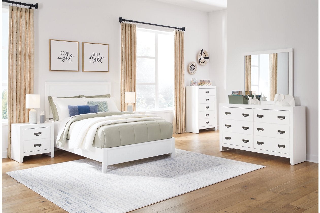 Binterglen White Full Panel Bed -  Ashley - Luna Furniture