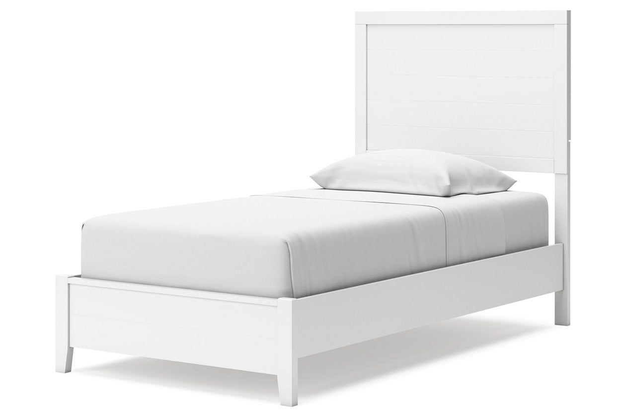 Binterglen White Twin Panel Bed -  Ashley - Luna Furniture