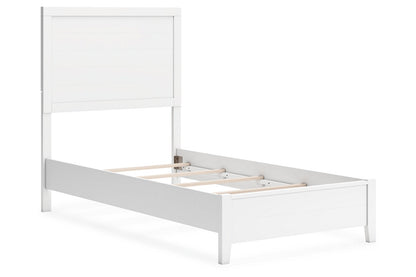 Binterglen White Twin Panel Bed -  Ashley - Luna Furniture