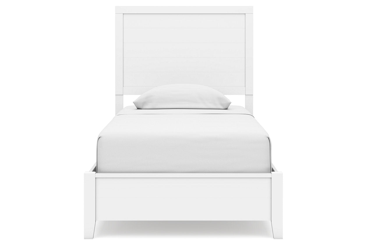 Binterglen White Twin Panel Bed -  Ashley - Luna Furniture