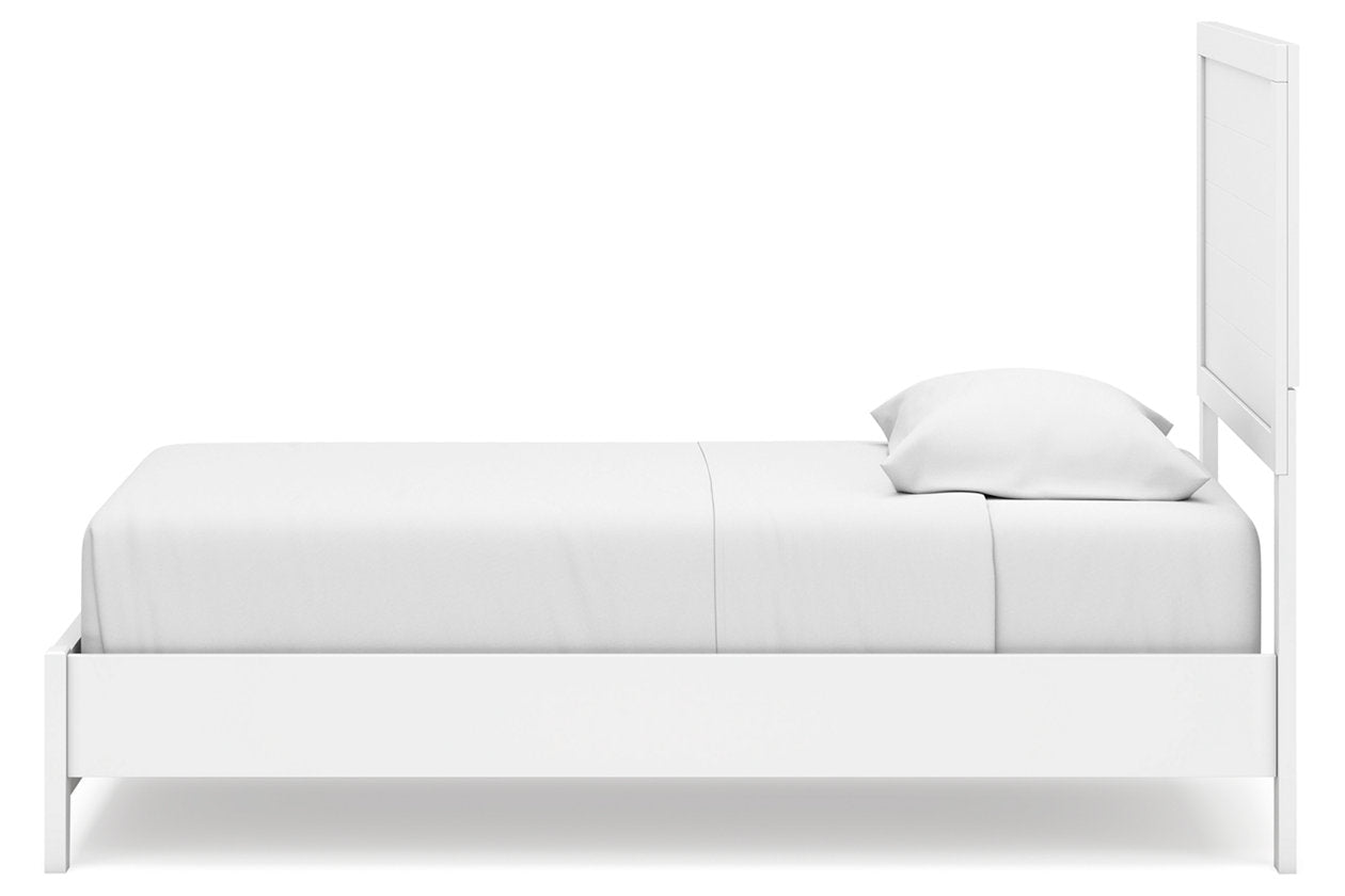 Binterglen White Twin Panel Bed -  Ashley - Luna Furniture