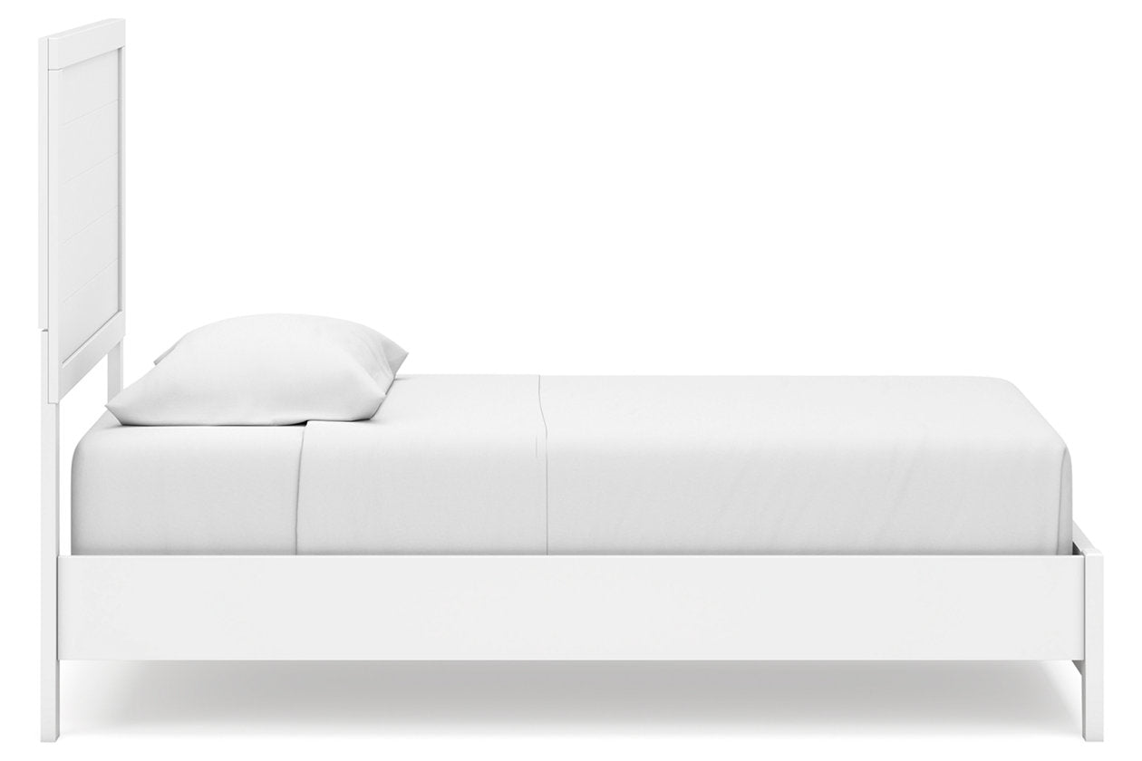 Binterglen White Twin Panel Bed -  Ashley - Luna Furniture
