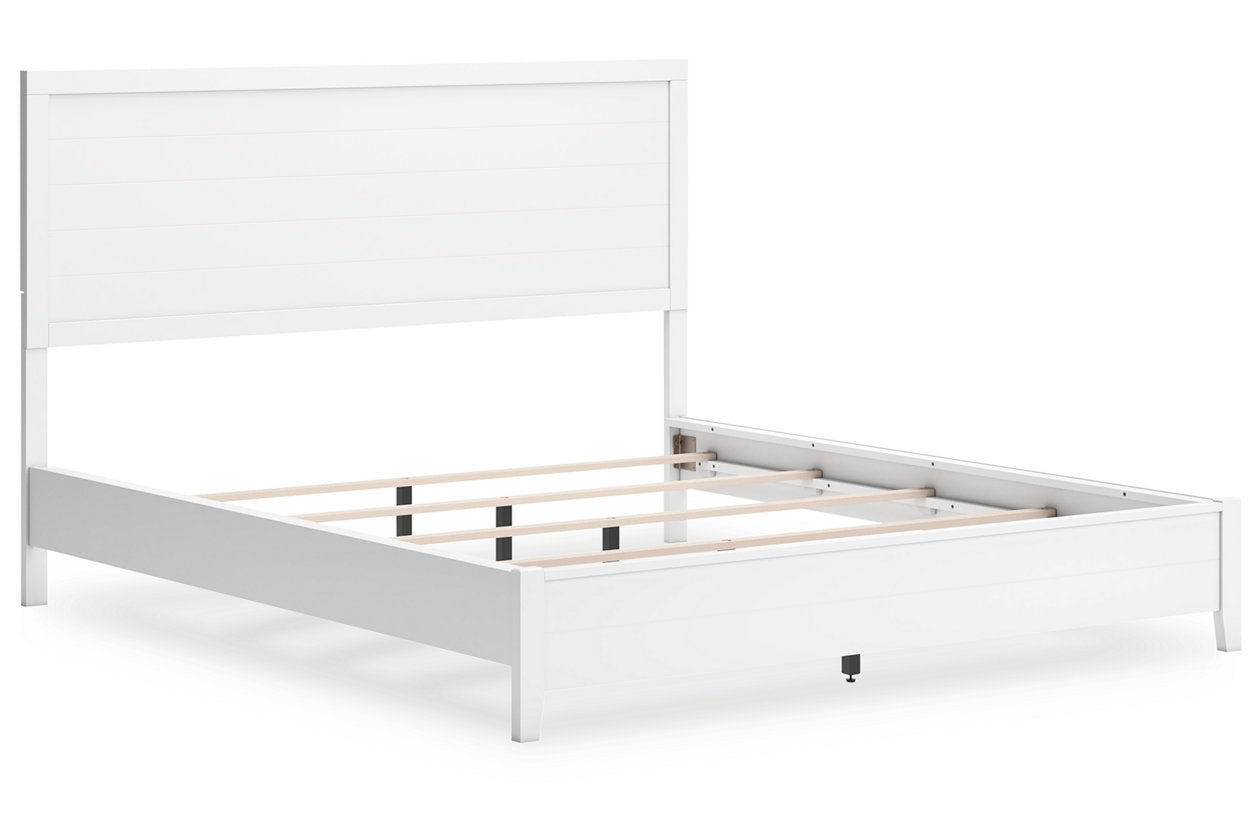 Binterglen White California King Panel Bed -  Ashley - Luna Furniture