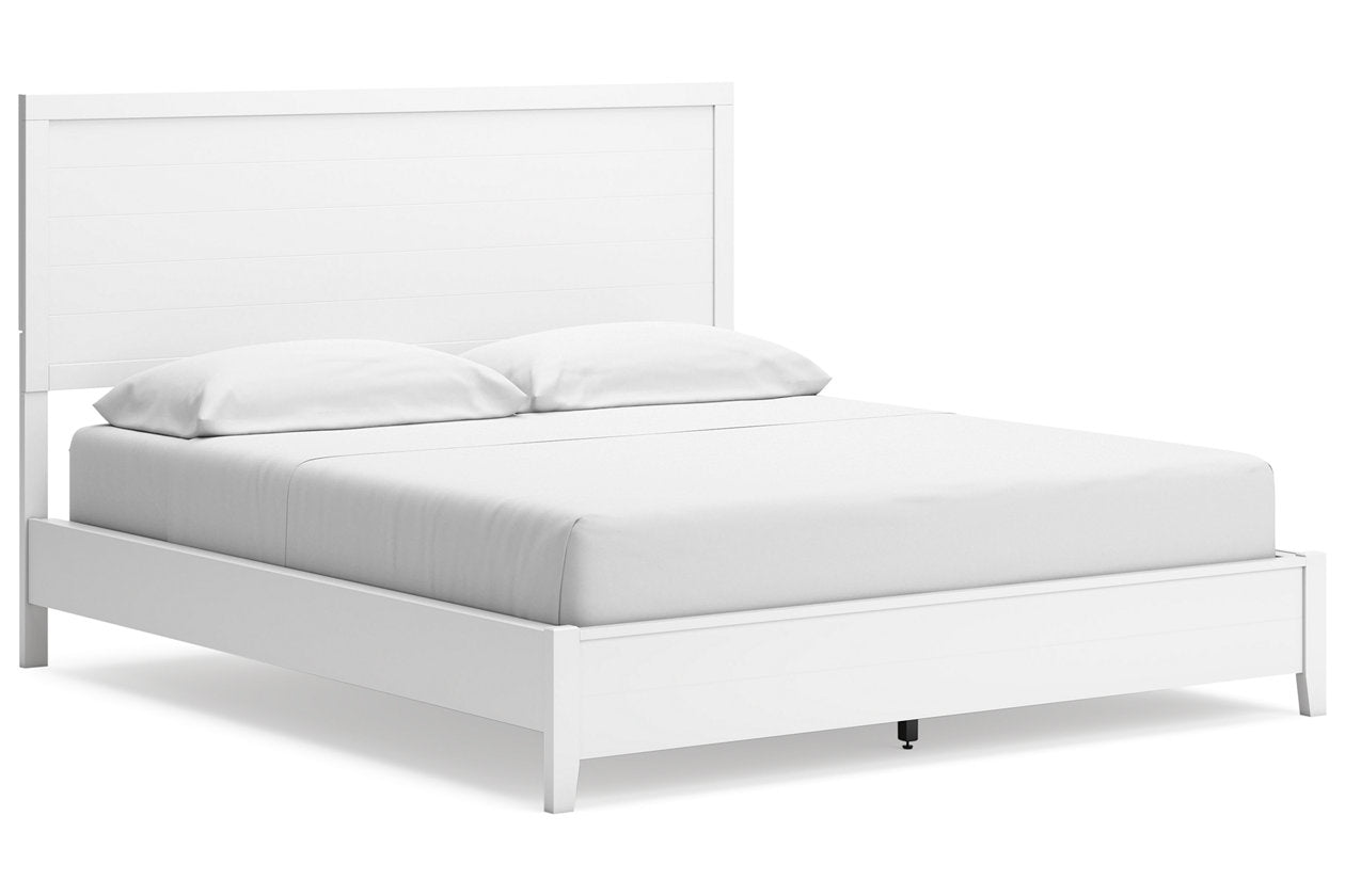 Binterglen White California King Panel Bed -  Ashley - Luna Furniture