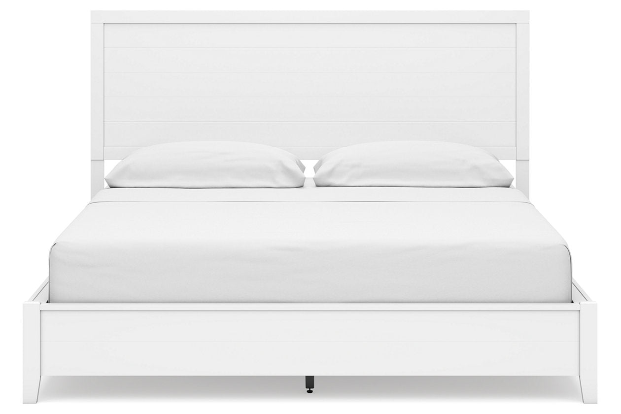 Binterglen White California King Panel Bed -  Ashley - Luna Furniture