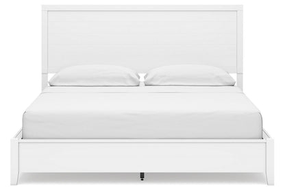 Binterglen White California King Panel Bed -  Ashley - Luna Furniture