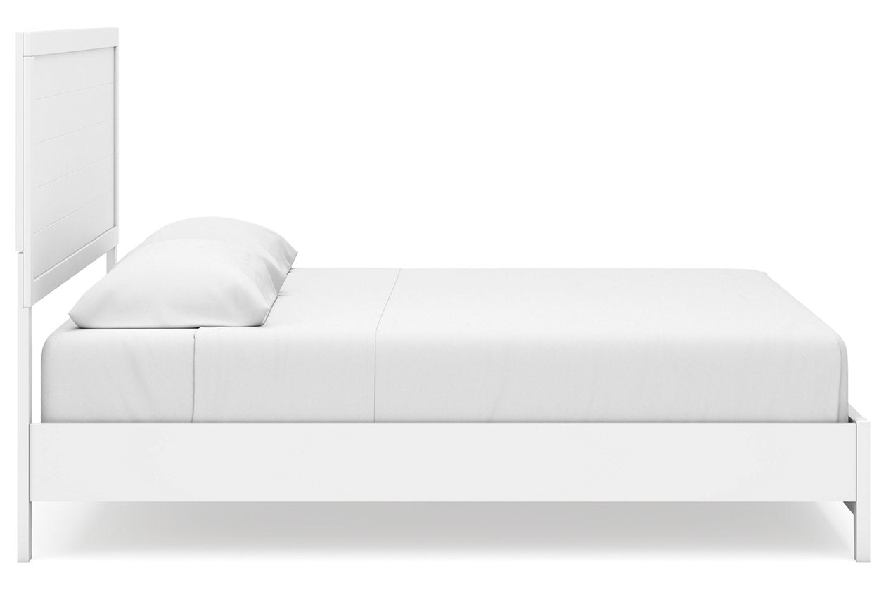 Binterglen White King Panel Bed -  Ashley - Luna Furniture