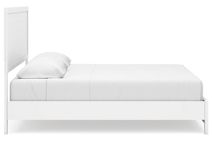 Binterglen White King Panel Bed -  Ashley - Luna Furniture