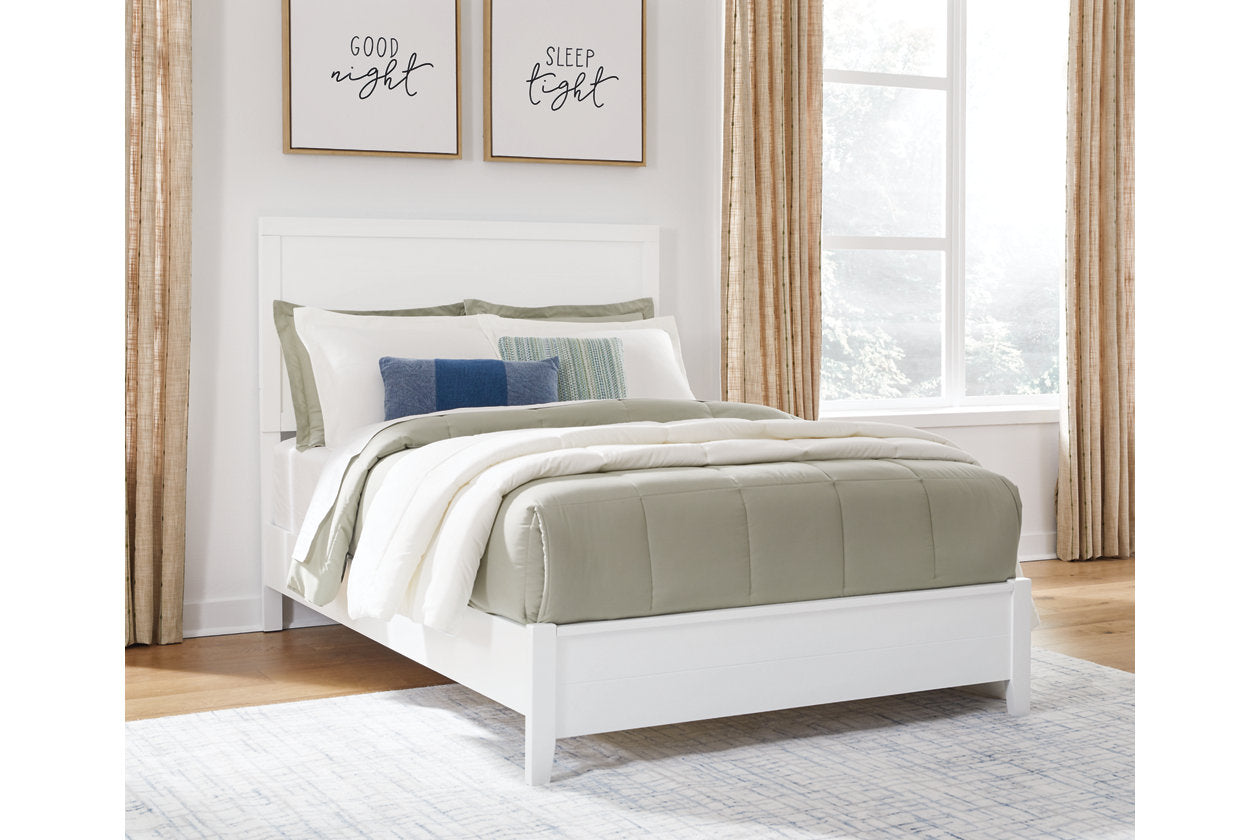 Binterglen White Full Panel Bed -  Ashley - Luna Furniture