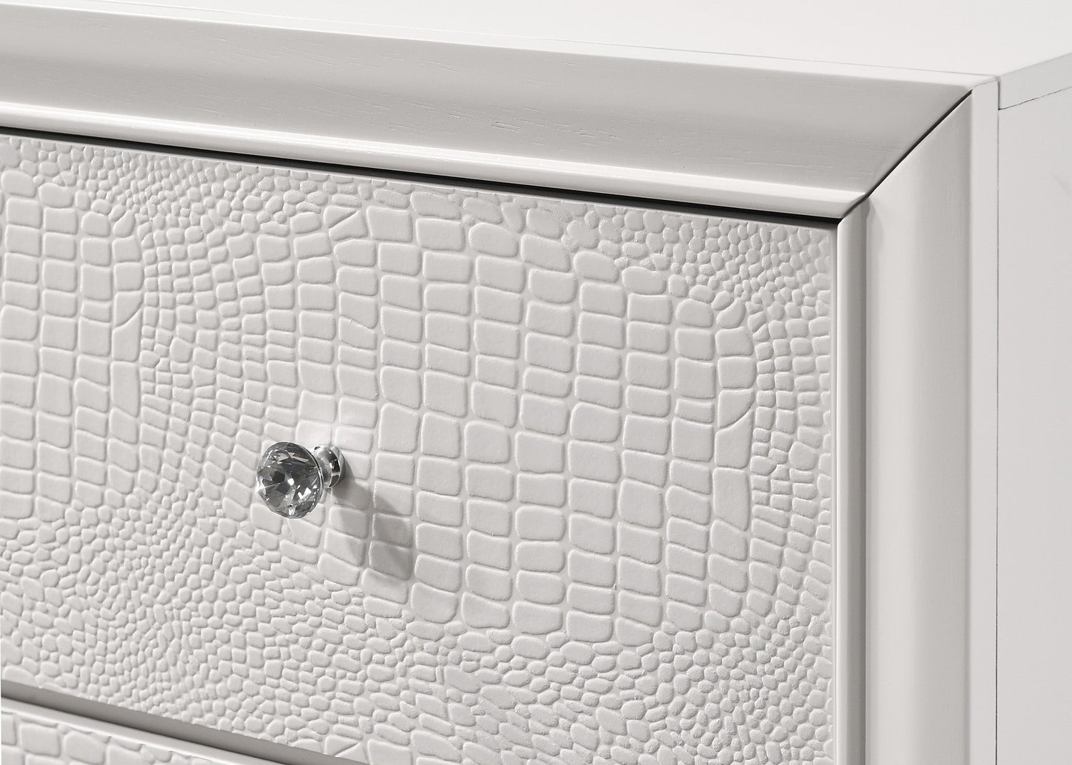 Lyssa Oat and Frost LED Upholstered Panel Bedroom Set from Crown Mark - Luna Furniture