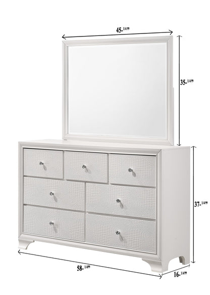 Lyssa Oat and Frost LED Upholstered Panel Bedroom Set from Crown Mark - Luna Furniture