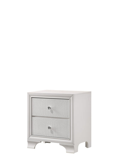 Lyssa Oat and Frost LED Upholstered Panel Bedroom Set from Crown Mark - Luna Furniture